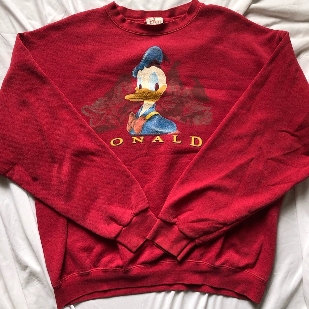 Red Donald Duck Crewneck